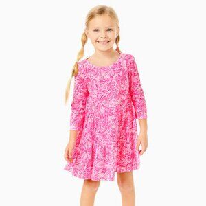 Lilly Pulitzer Girls Mini Geanna Dress Girls XS 2T-3T